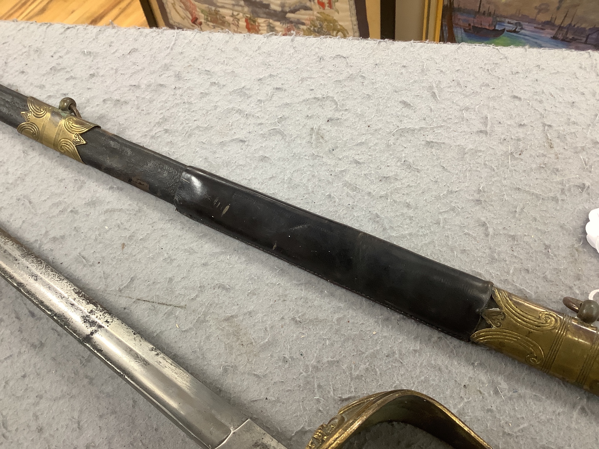 A G M Tepper Victorian naval officer’s dress sword and scabbard